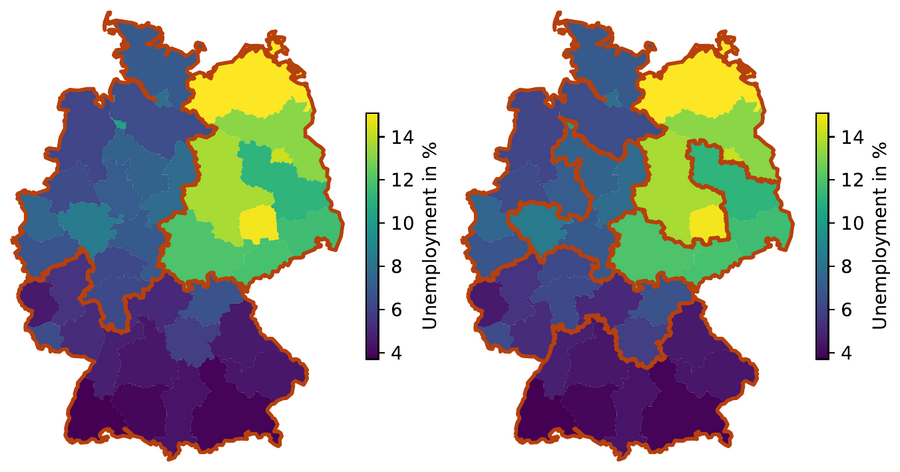 p-regions of Germany